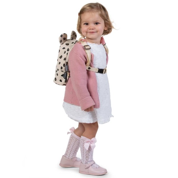 CHILDHOME Mochila infantil My First Bag lona leopardo