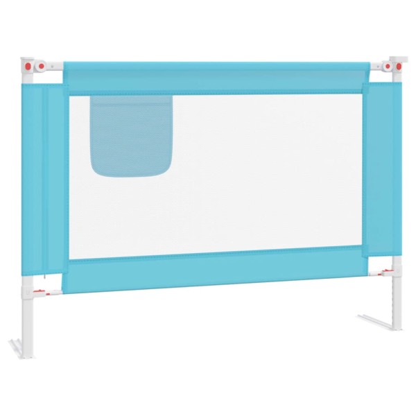 Barandilla de seguridad cama de niño tela azul 90x25 cm