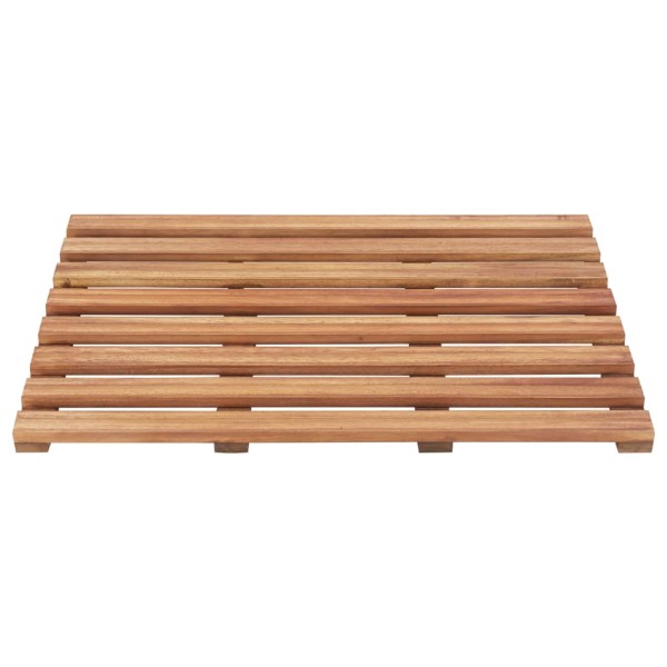 Alfombrillas de baño 2 uds madera maciza de acacia 56x37 cm