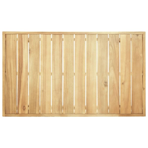 Mesa de centro de madera maciza de acacia 100x60x25 cm