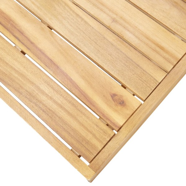 Mesa de centro de madera maciza de acacia 100x60x25 cm