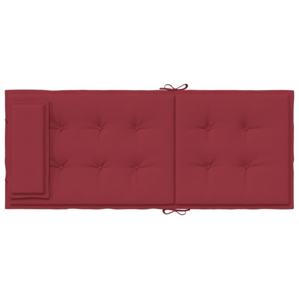 Cojines de silla con respaldo alto 4 uds tela Oxford rojo tinto