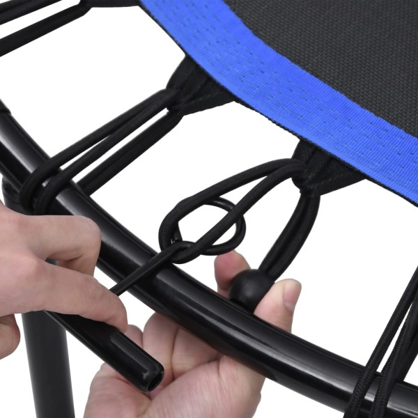 Cama elástica fitness con asa y almohadilla de seguridad 102 cm