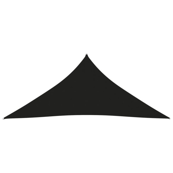 Toldo de vela triangular tela Oxford negro 3x3x3 m