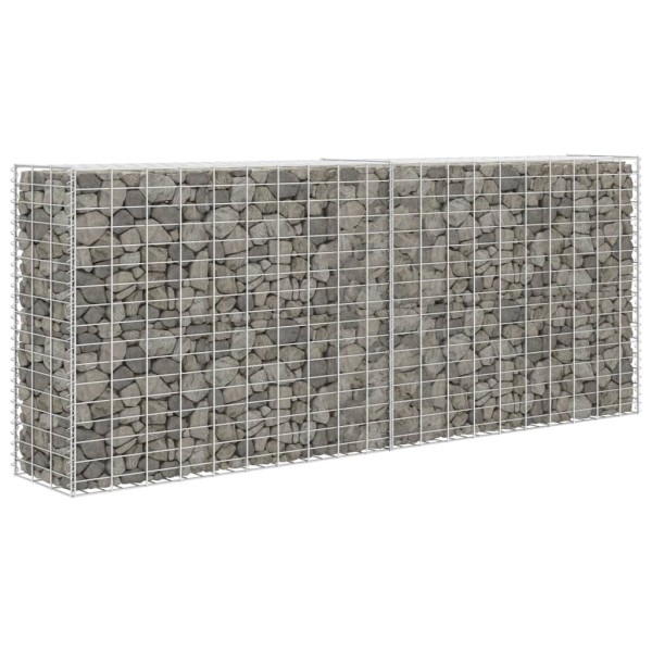 Cesta de muro de gaviones acero galvanizado 85x30x200 cm