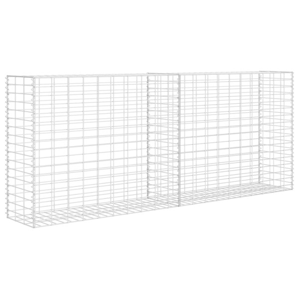 Cesta de muro de gaviones acero galvanizado 85x30x200 cm