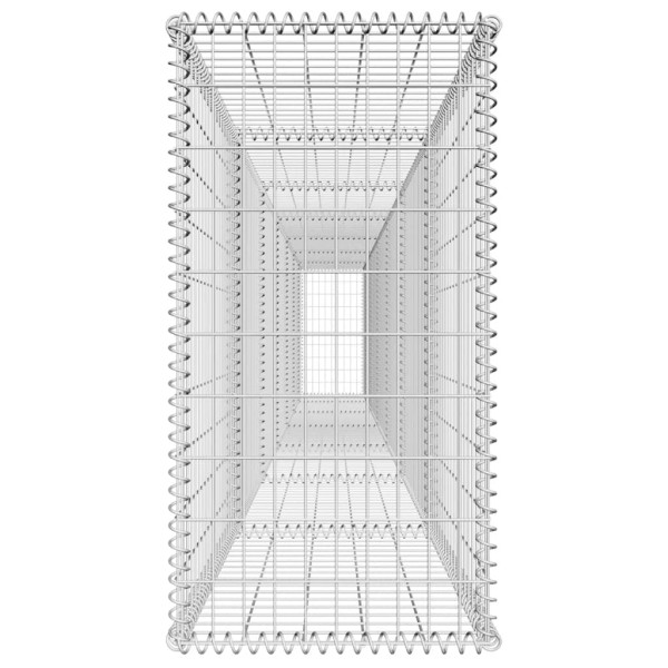 Muro de gaviones con cubierta acero galvanizado 600x50x100 cm