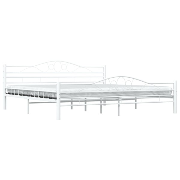 Estructura de cama de metal blanca 180x200 cm