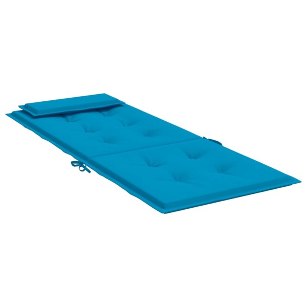 Cojines de silla con respaldo alto 4 uds tela Oxford azul claro