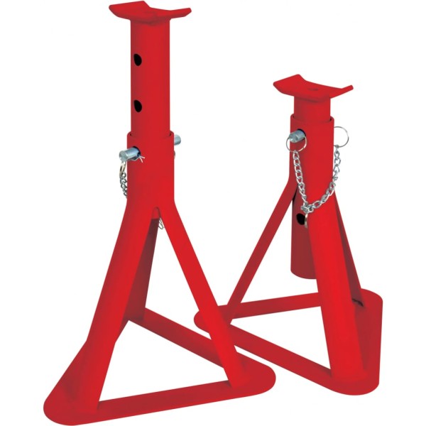 Carpoint Juego de soportes para ejes 2 piezas 2000 kg rojo