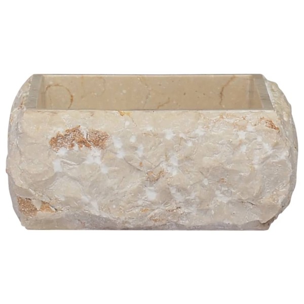 Lavabo crema mármol 30x30x13 cm