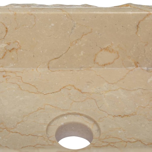 Lavabo crema mármol 30x30x13 cm