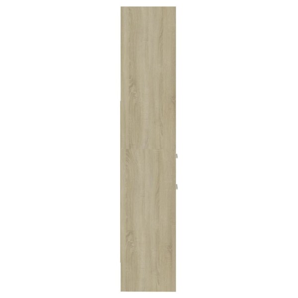 Estantería madera contrachapada color roble Sonoma 40x35x180 cm