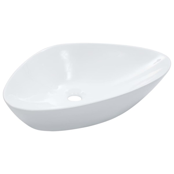 Lavabo 58,5x39x14 cm cerámica blanco