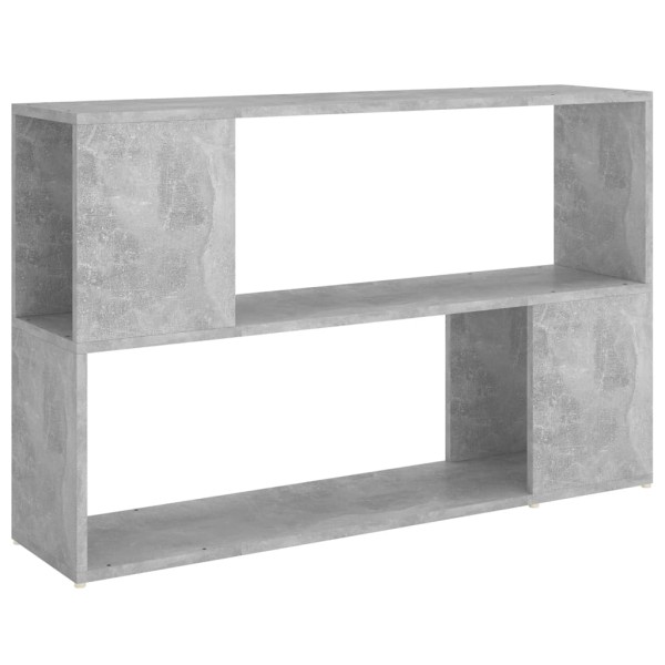 Librería de madera contrachapada gris hormigón 100x24x63 cm