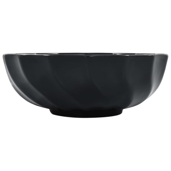 Lavabo 46x17 cm cerámica negro