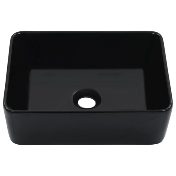 Lavabo 40x30x13 cm cerámica negro