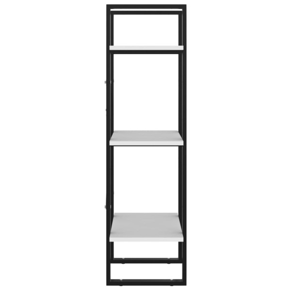 Estantería de 3 niveles madera contrachapada blanco 40x30x105cm