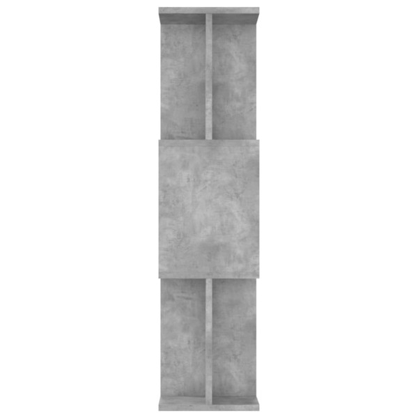 Estantería madera contrachapada gris hormigón 80x24x96cm