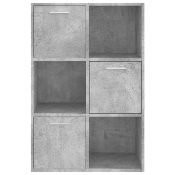 Armario almacenamiento madera contrachapada gris 60x29,5x90 cm