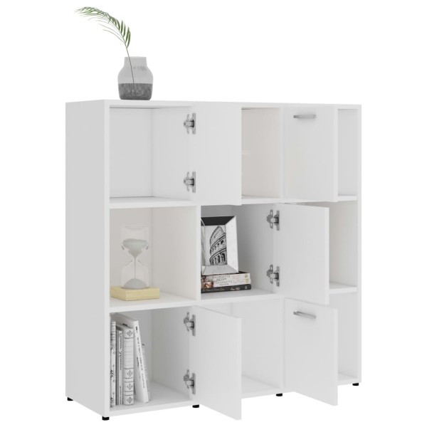 Estantería librería madera contrachapada blanco 90x30x90 cm