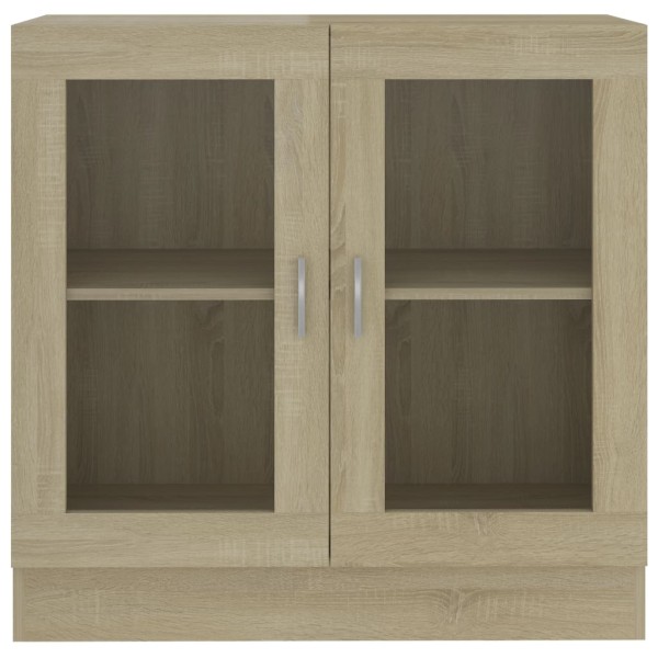 Armario libros madera contrachapada color roble 82,5x30,5x80 cm