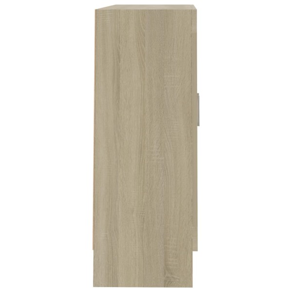 Armario libros madera contrachapada color roble 82,5x30,5x80 cm