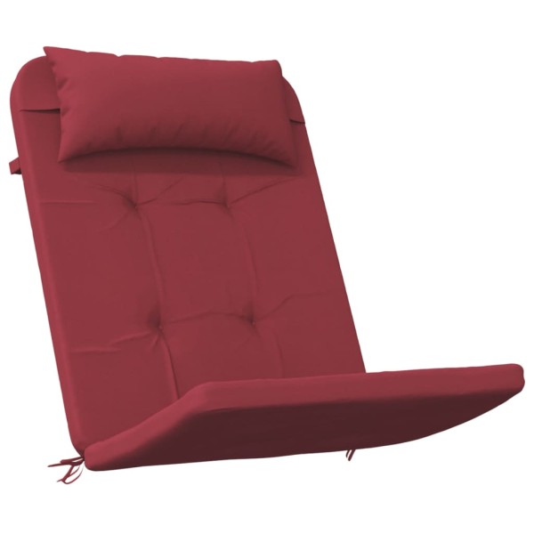 Cojines para silla Adirondack 2 uds tela Oxford rojo tinto