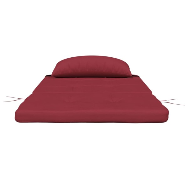 Cojines para silla Adirondack 2 uds tela Oxford rojo tinto