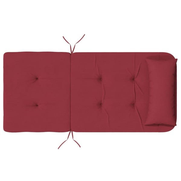 Cojines para silla Adirondack 2 uds tela Oxford rojo tinto