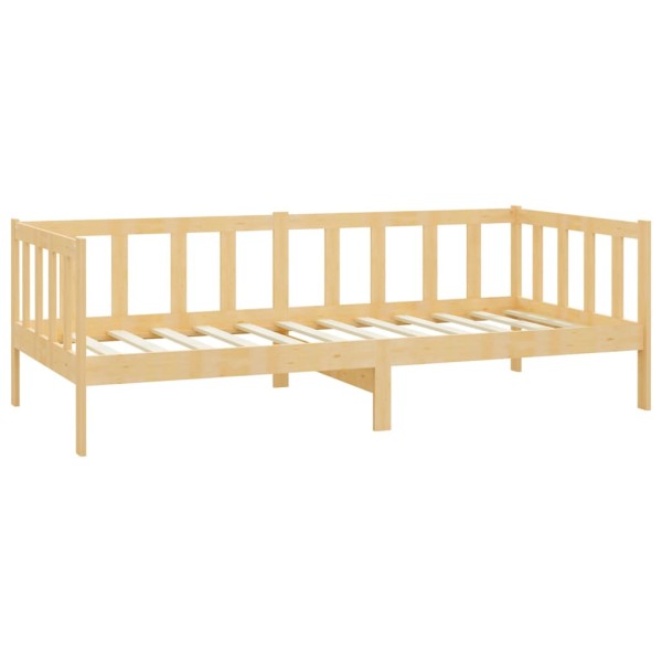 Sofá cama con cajones madera de pino maciza 90x200 cm