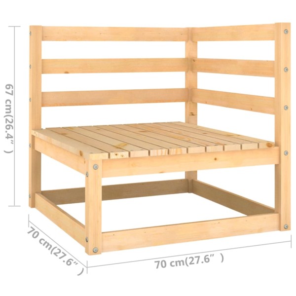 Muebles de jardín 10 pzas cojines antracita madera maciza pino