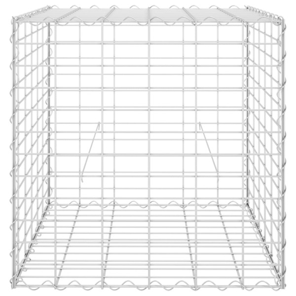 Arriate de gaviones cúbico alambre de acero 60x60x60 cm