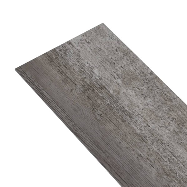 Lamas para suelo de PVC autoadhesivas madera rayada 4,46 m² 3mm