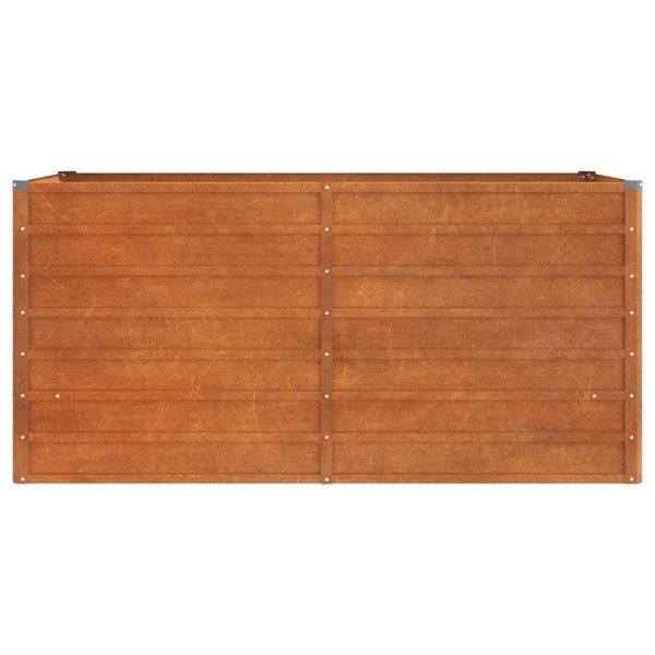 Arriate oxidado de acero corten 160x80x77 cm