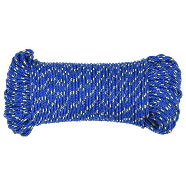 Cuerda de barco polipropileno azul 5 mm 100 m