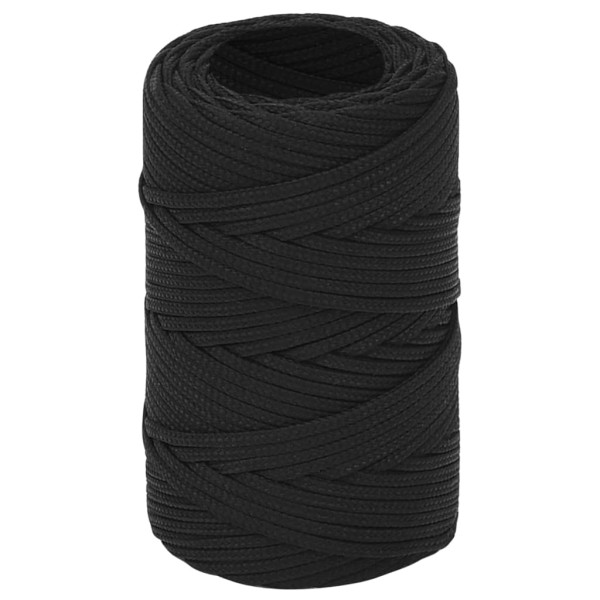 Cuerda de barco polipropileno negro intenso 2 mm 50 m