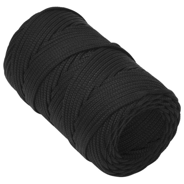 Cuerda de barco polipropileno negro intenso 2 mm 50 m