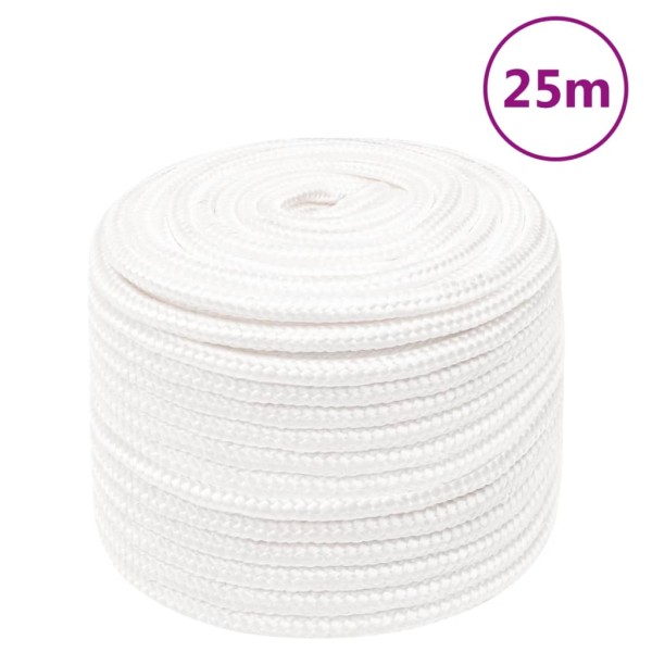 Cuerda de barco polipropileno blanco intenso 12 mm 25 m