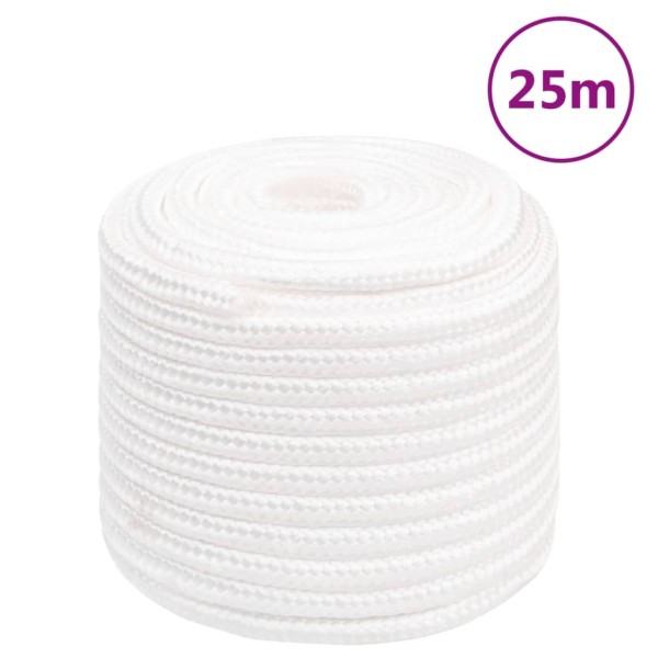 Cuerda de barco polipropileno blanco intenso 16 mm 25 m