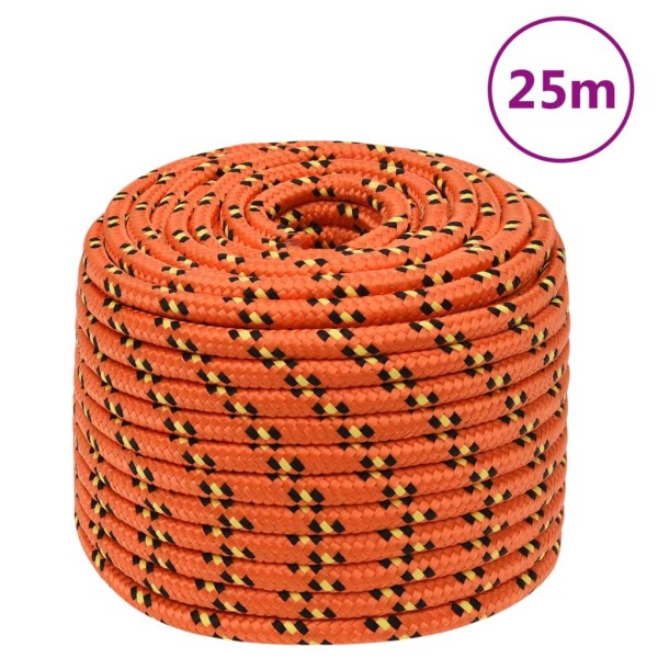 Cuerda de barco polipropileno naranja 14 mm 25 m