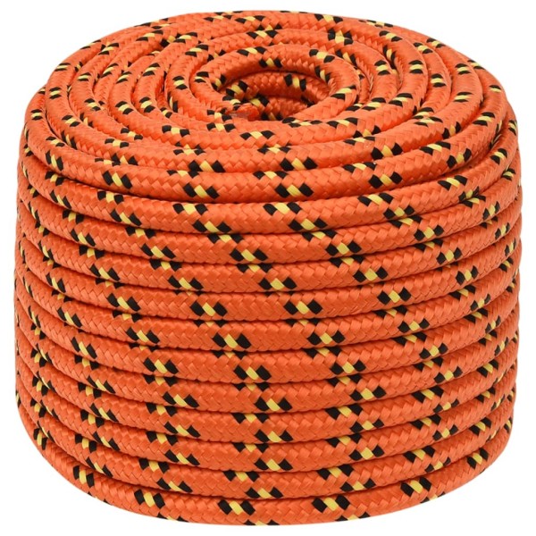 Cuerda de barco polipropileno naranja 14 mm 25 m