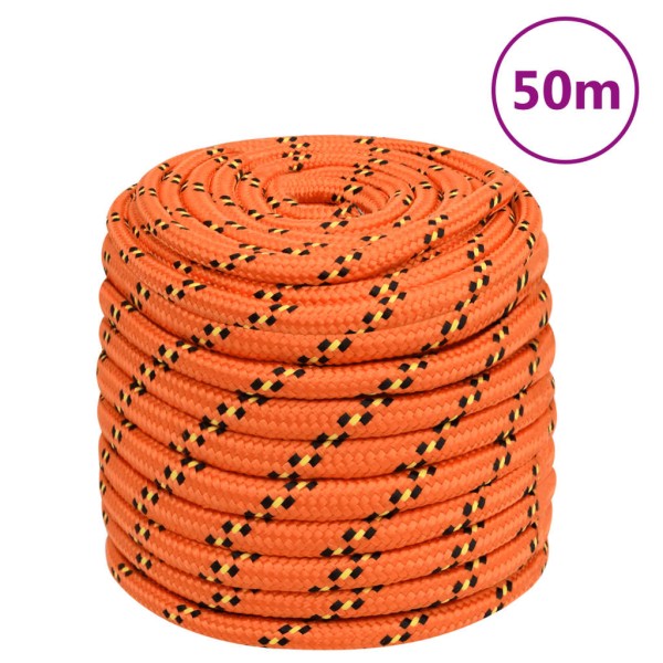 Cuerda de barco polipropileno naranja 18 mm 50 m