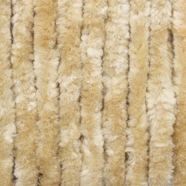 Cortina mosquitera de chenilla beige 100x220 cm