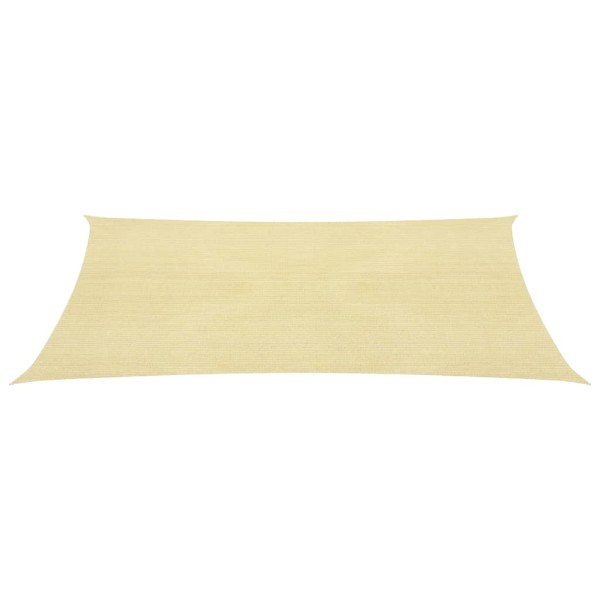 Toldo de vela beige HDPE 160 g/m² 5x6 m