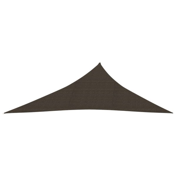 Toldo de vela HDPE marrón 160 g/m² 3x4x5 m