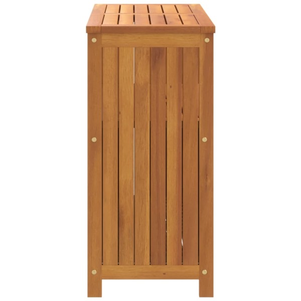 Mesa consola de jardín madera maciza acacia 80x35x75 cm