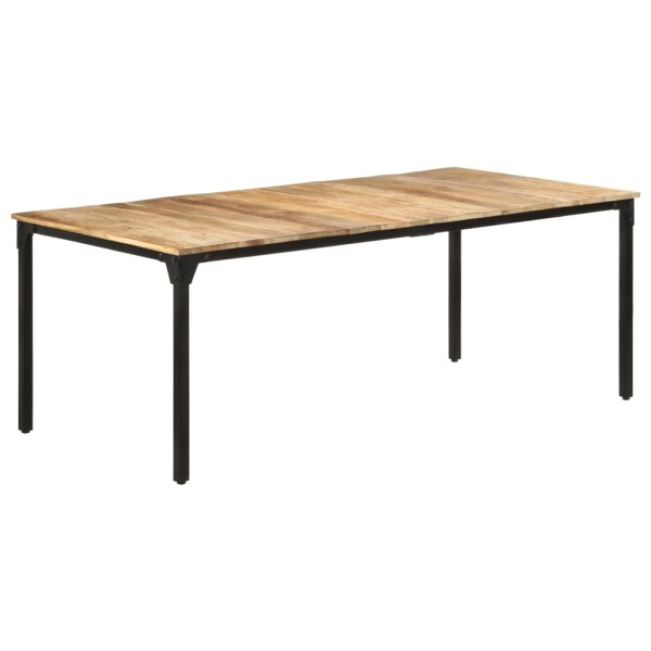 Mesa de comedor madera de mango rugosa 200x100x76 cm