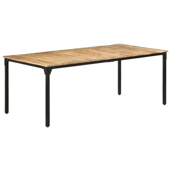 Mesa de comedor madera de mango rugosa 200x100x76 cm