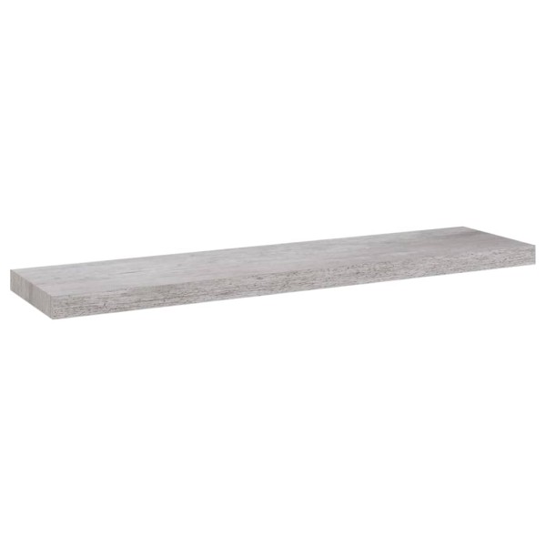 Estante flotante de pared gris hormigón MDF 90x23,5x3,8 cm